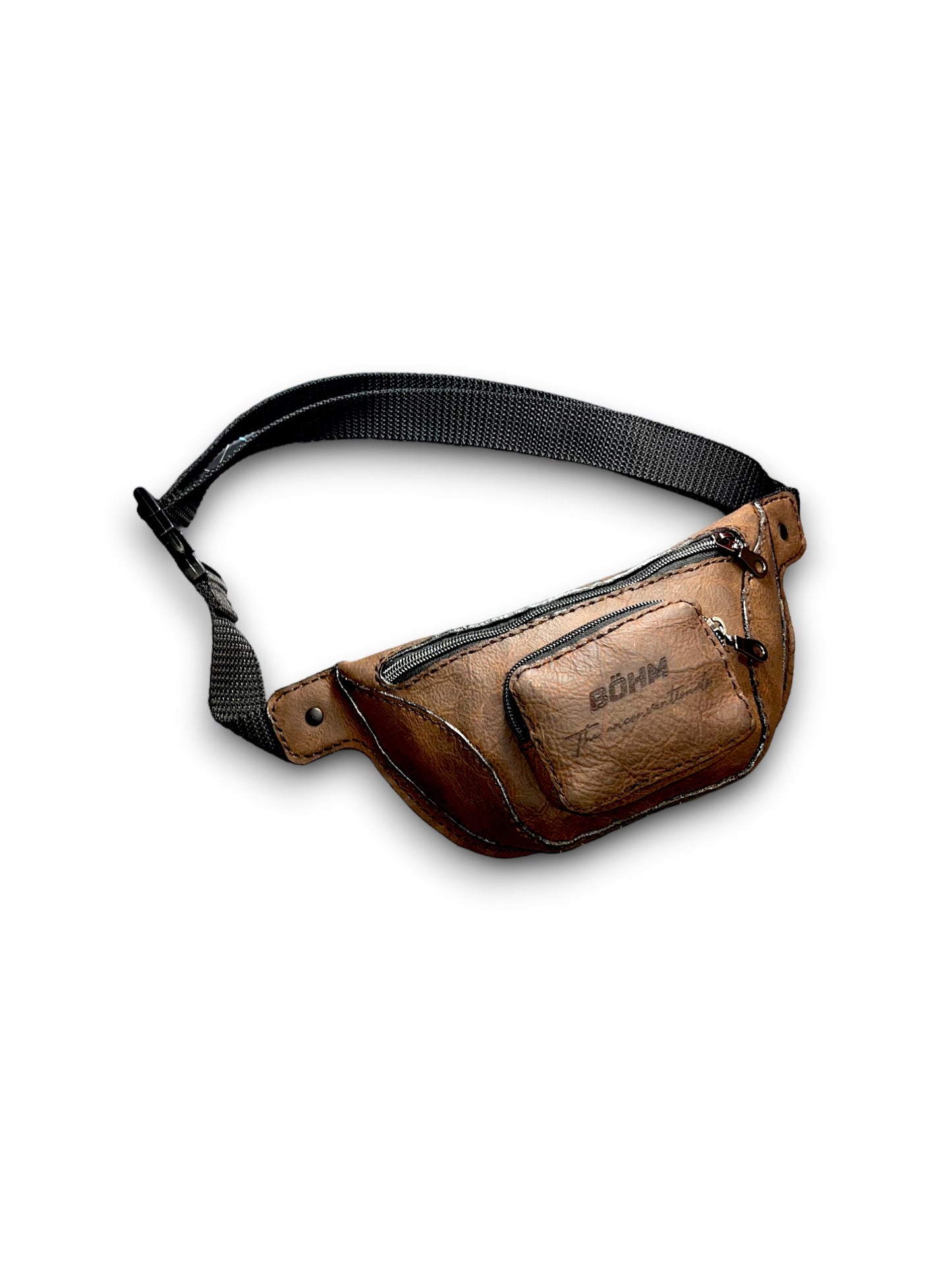 Artisan Elegance: Fully Handmade Leather Fanny Pack - Rustic Luxury with Main and Frontal Zippered Pockets, Adjustable Strap - Ideal for Casual Workouts, Travel, and Outdoor Adventures